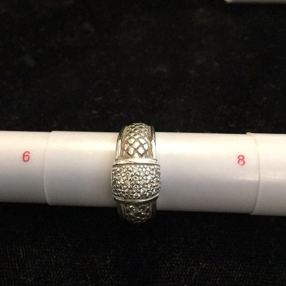 Scott Kay SS Diamond Cluster Equestrian Ring - Picture 5 of 6